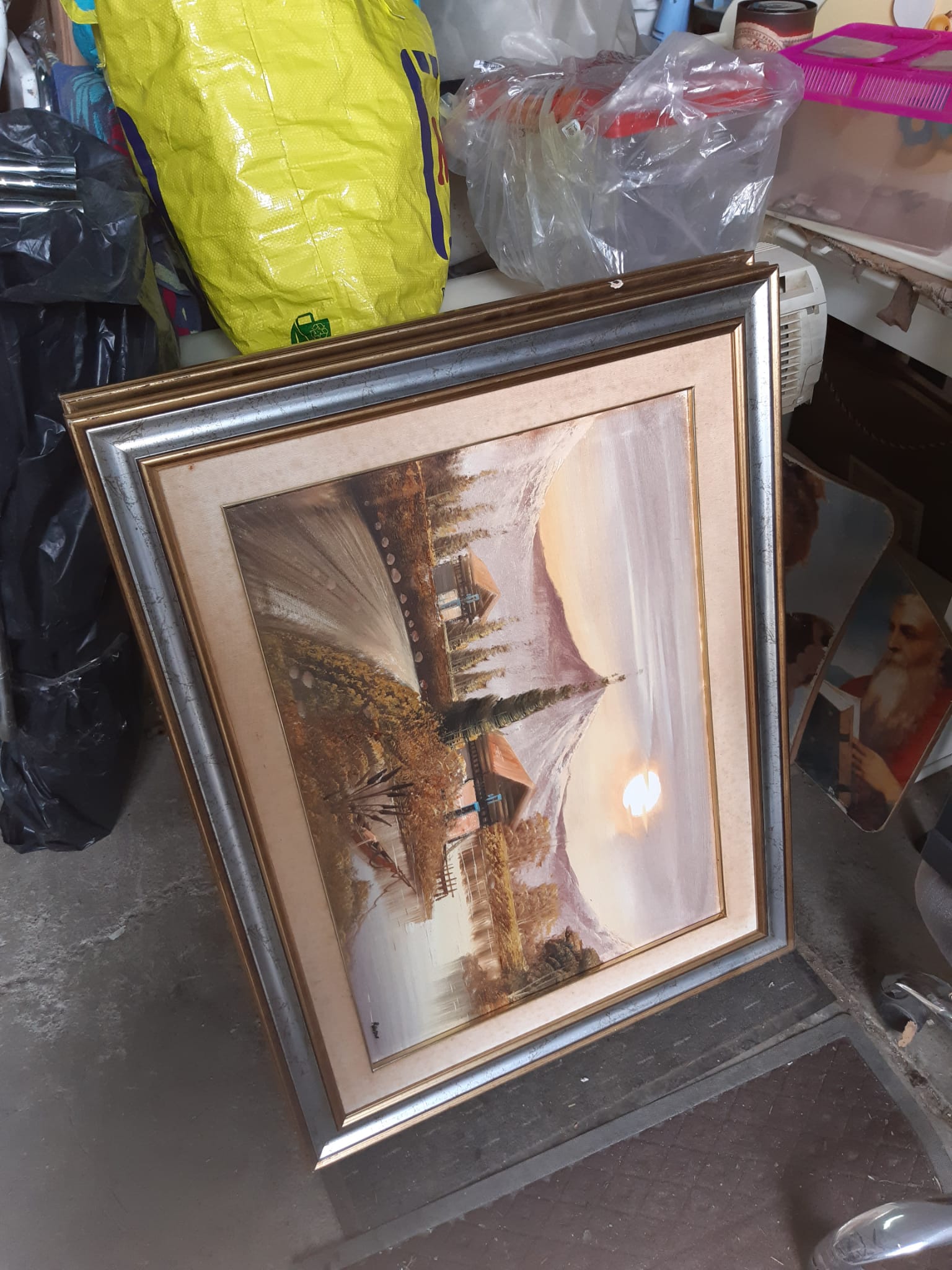 Tableau urbain encadré