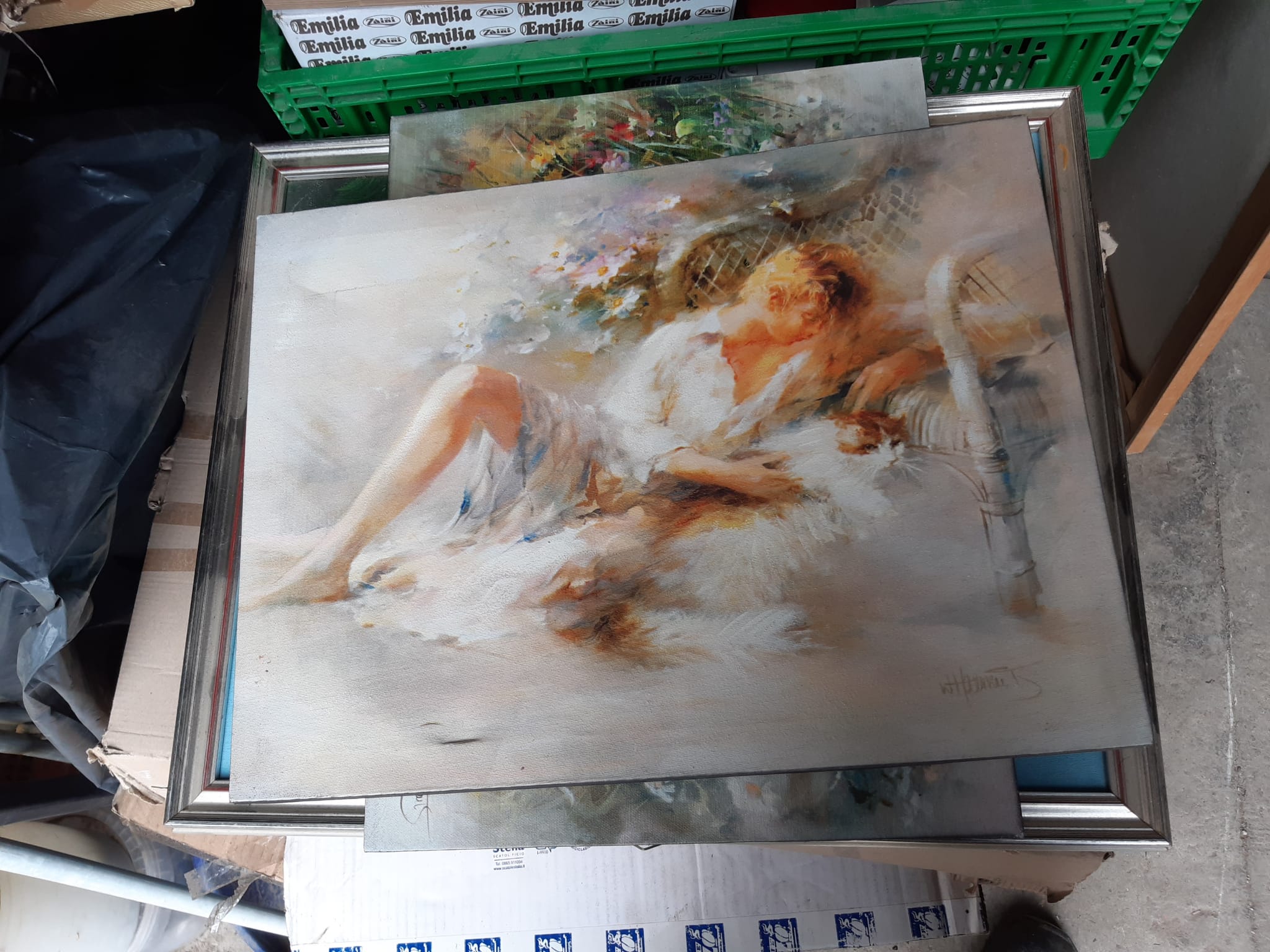 Peinture abstraite claire