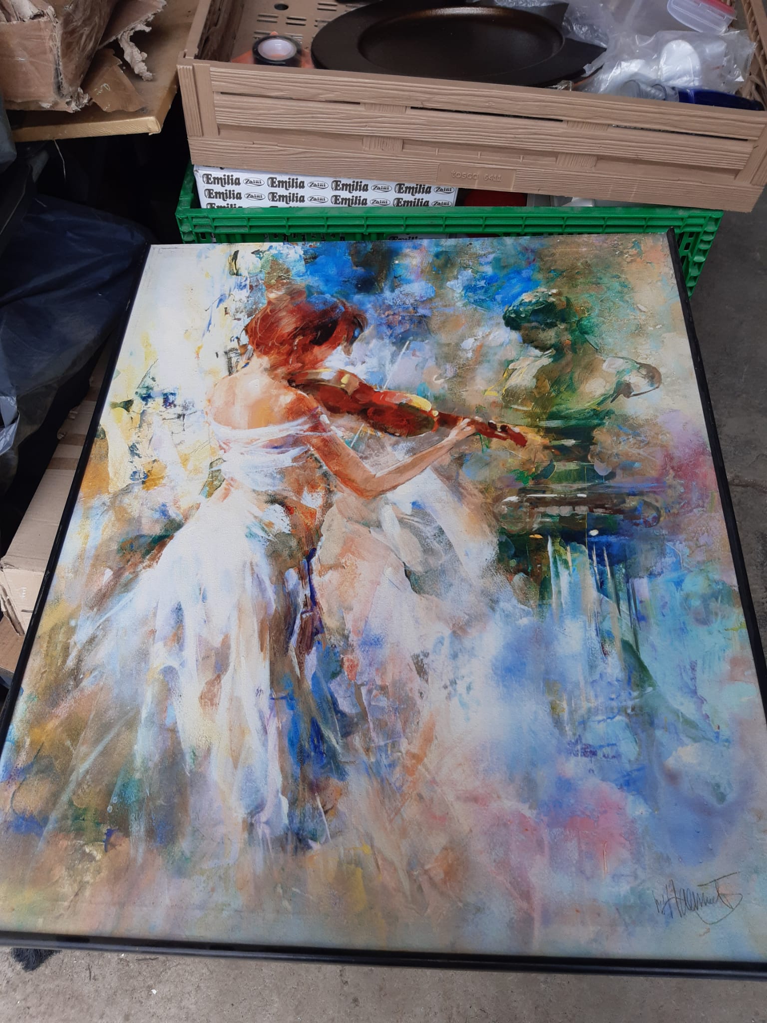 Tableau figure en mouvement